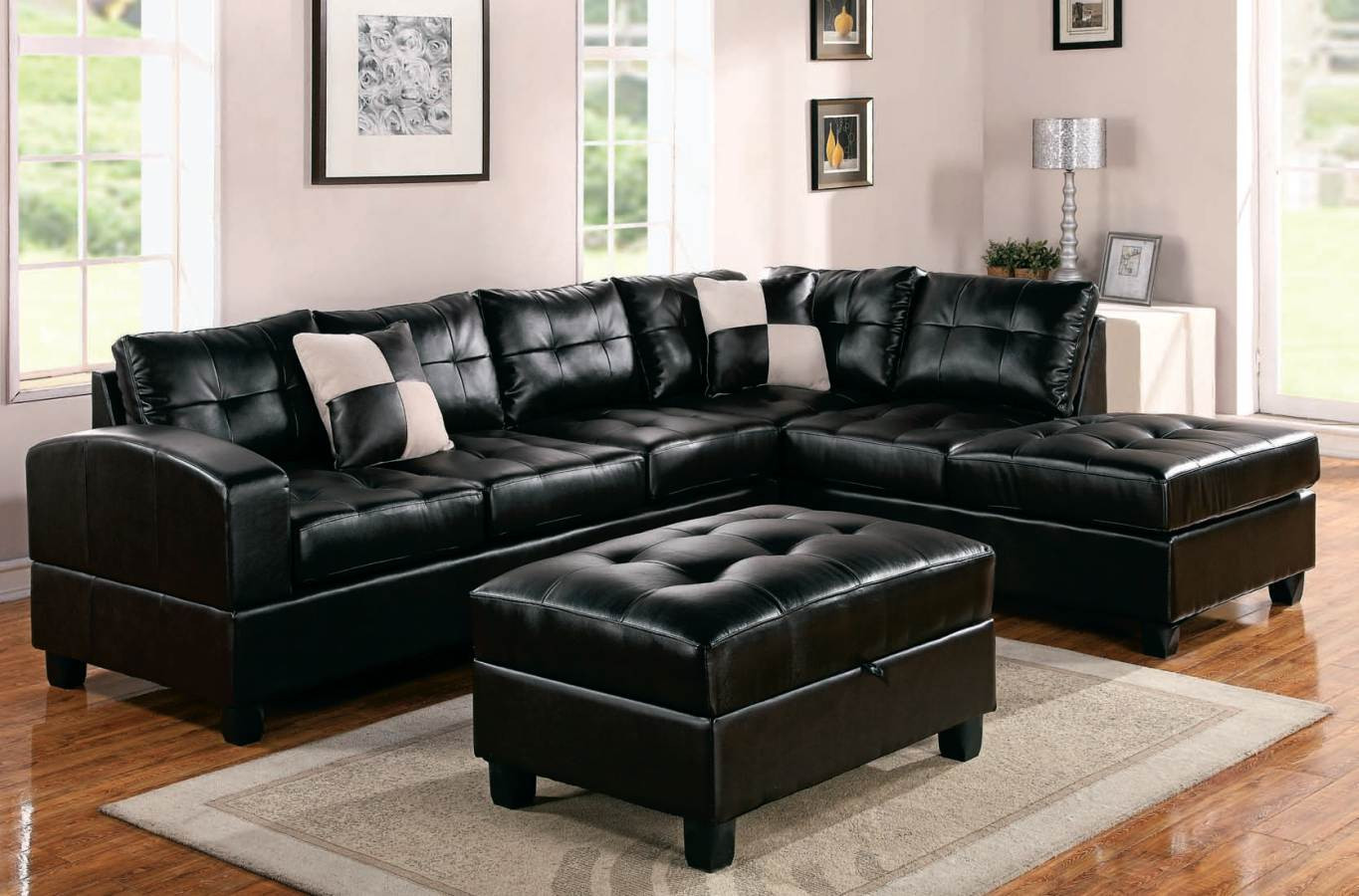 Best ideas about Modern Black Leather Sofa
. Save or Pin Modern Black Leather Sectional Sofa Home Furniture Design Now.