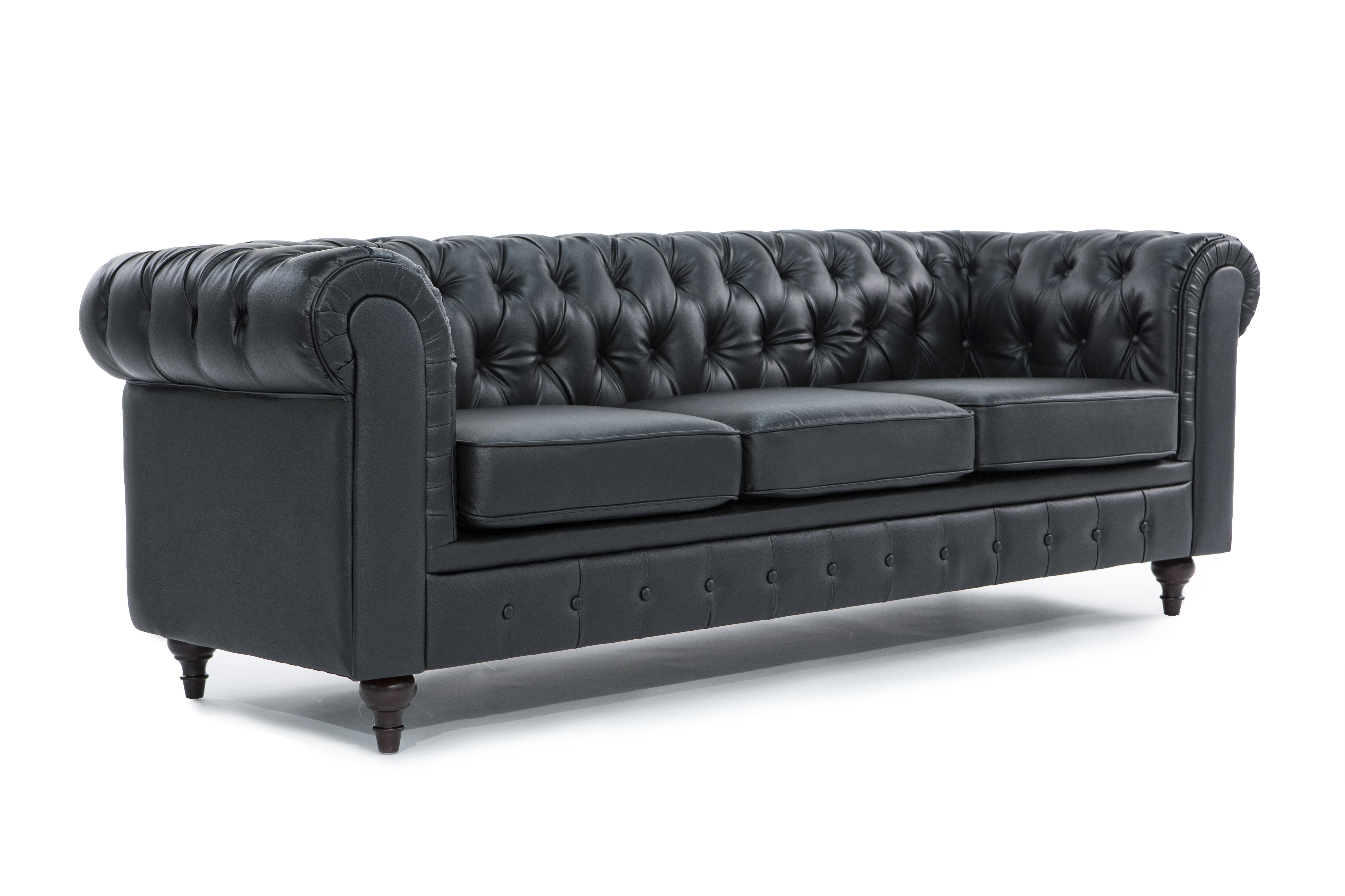 Best ideas about Modern Black Leather Sofa
. Save or Pin Chesterfield Modern Tufted Button Black Bonded Leather Now.