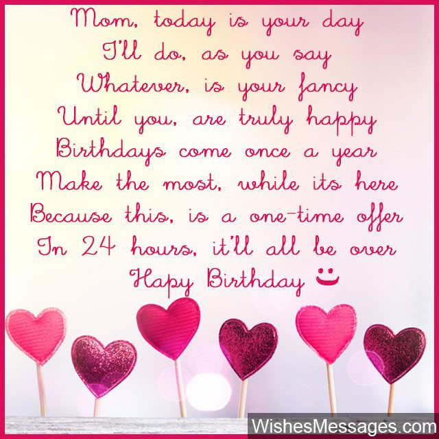 Best ideas about Mom Birthday Quotes
. Save or Pin Birthday Poems for Mom – WishesMessages Now.