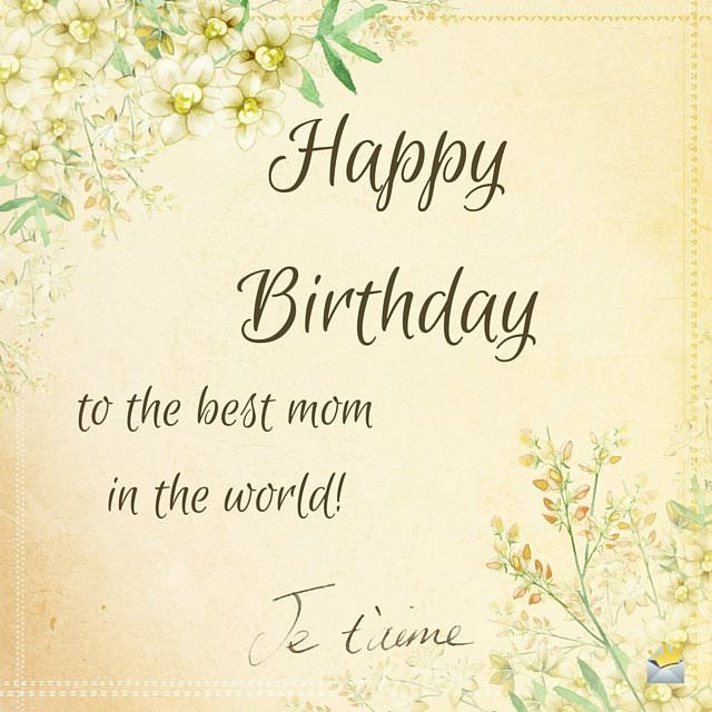 Best ideas about Mom Birthday Wishes
. Save or Pin Happy Birthday Mom Now.