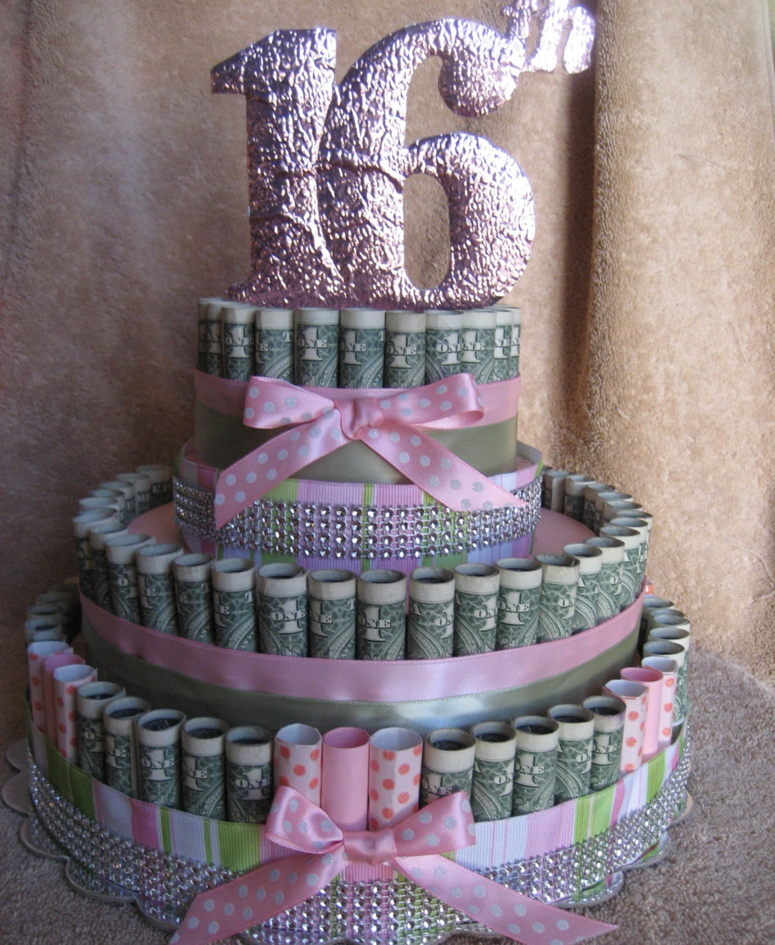 Best ideas about Money Birthday Cake
. Save or Pin MONEY CAKE 16th Birthday Unique and Fun by CreativeCreationsMC Now.