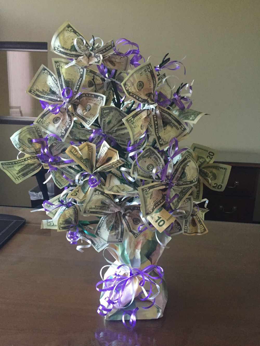 Best ideas about Money Tree Gift Ideas
. Save or Pin Money Tree Retirement 2016 I made this for my co worker Now.