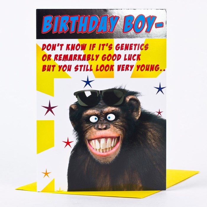 Best ideas about Monkey Birthday Card
. Save or Pin Birthday Card Smiling Monkey Now.
