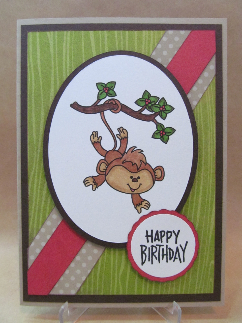 Best ideas about Monkey Birthday Card
. Save or Pin Savvy Handmade Cards Cute Monkey Birthday Card Now.