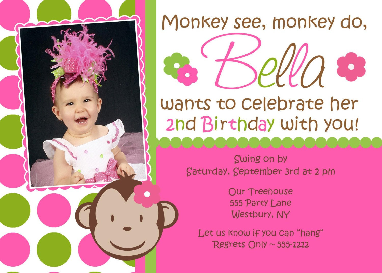Best ideas about Monkey Birthday Invitations
. Save or Pin Mod Monkey Birthday Invitation Mod Monkey Girl Matching Now.
