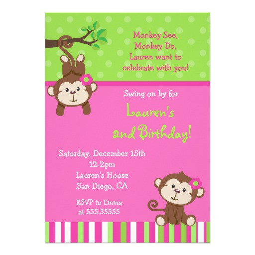 Best ideas about Monkey Birthday Invitations
. Save or Pin Monkey Birthday Invitations 1400 Monkey Birthday Now.