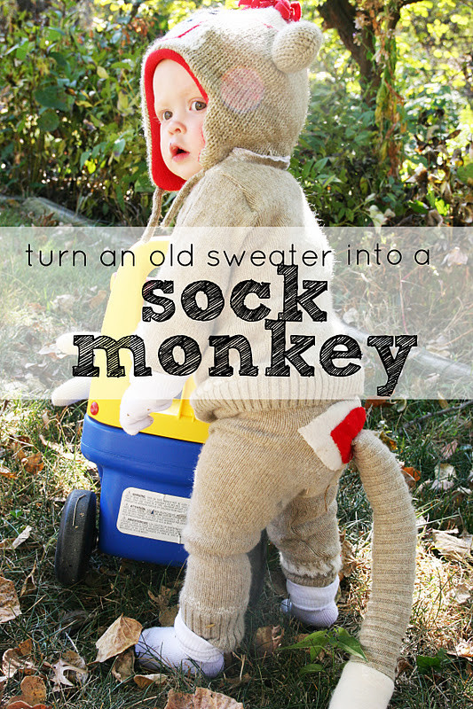 Best ideas about Monkey Costume DIY
. Save or Pin Repurposing Day 1 Old Sweater into a Sock Monkey Now.