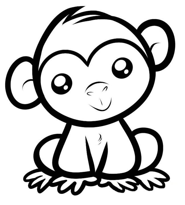 Best ideas about Monkey Printable Coloring Pages
. Save or Pin Monkey Template Animal Templates Now.