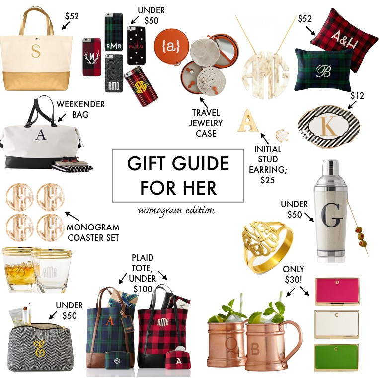 Best ideas about Monogrammed Gift Ideas
. Save or Pin Monogram Gift Ideas Gift Guide for Her Now.