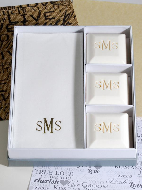 Best ideas about Monogrammed Gift Ideas
. Save or Pin Wedding Gift Ideas Personalized Scented Pillow Guest Soap Now.