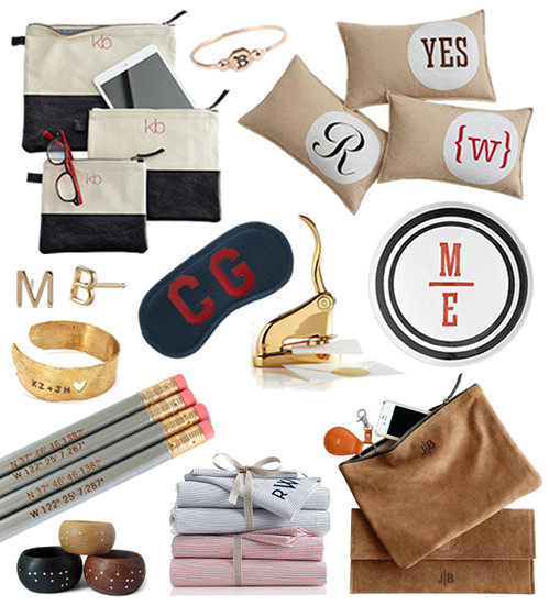 Best ideas about Monogrammed Gift Ideas
. Save or Pin 35 Personalized Monogrammed Gift Ideas – Design Sponge Now.