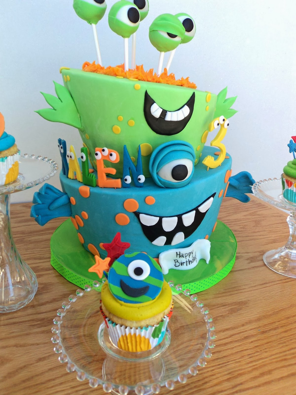 Best ideas about Monster Birthday Cake
. Save or Pin Delectable Cakes Little Monster Topsy Turvy Birthday Cake Now.