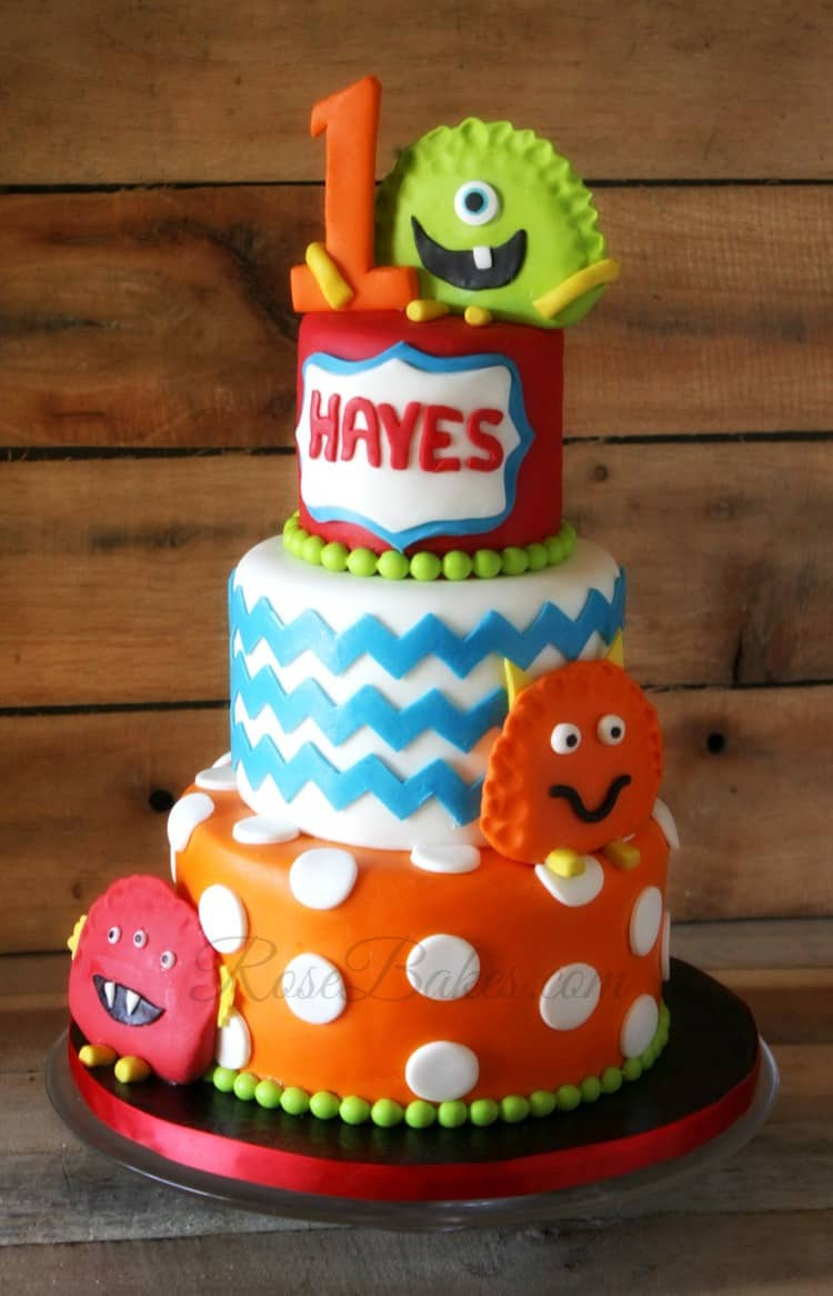 Best ideas about Monster Birthday Cake
. Save or Pin Monster Cake & Cookies Rose Bakes Now.