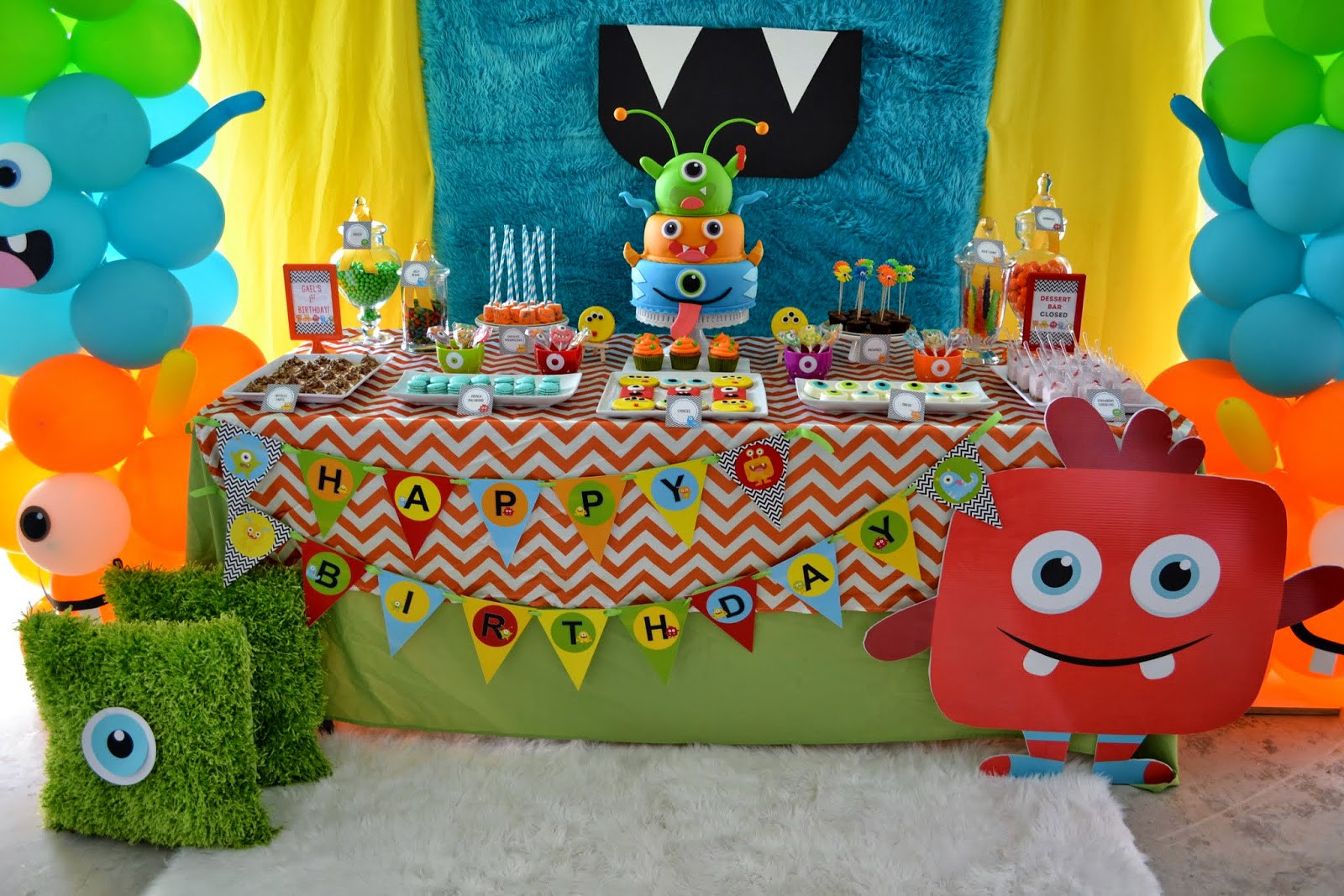 Best ideas about Monster Birthday Decorations
. Save or Pin Partylicious Events PR Little Monster Birthday Bash Now.