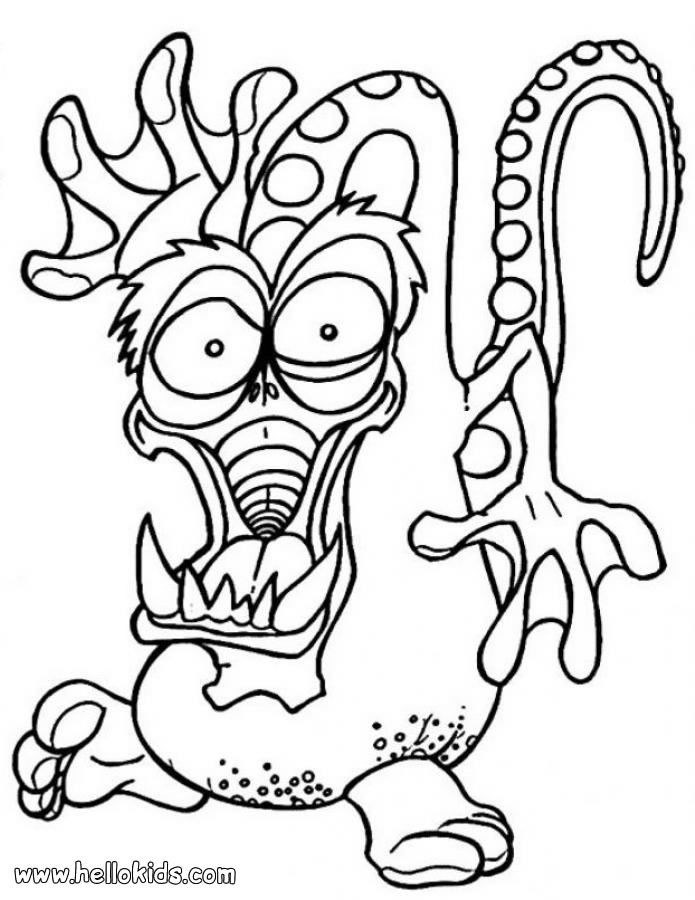 Best ideas about Monster Coloring Sheets For Kids
. Save or Pin Scary dragon monster coloring pages Hellokids Now.