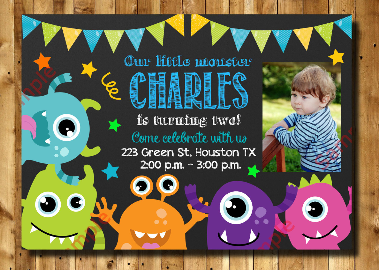 Best ideas about Monster First Birthday Invitations
. Save or Pin Monster Birthday Invitation 1st 2nd 3rd Any Age Birthday Now.