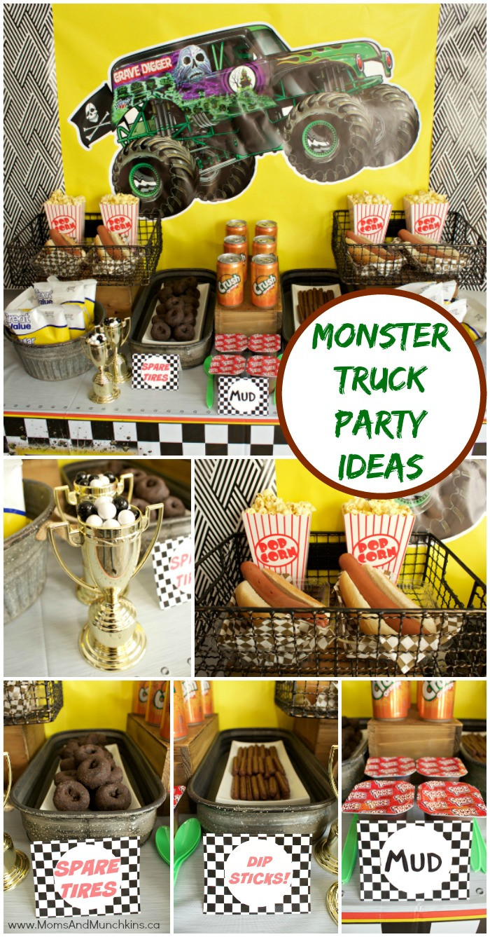 Best ideas about Monster Truck Birthday Party
. Save or Pin Monster Truck Birthday Party Ideas Moms & Munchkins Now.
