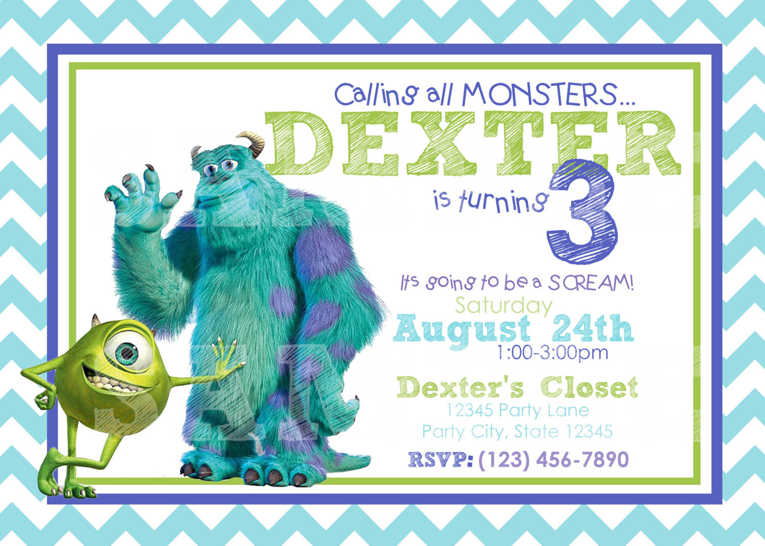 Best ideas about Monsters Inc Birthday Invitations
. Save or Pin Etsy Your place to and sell all things handmade Now.