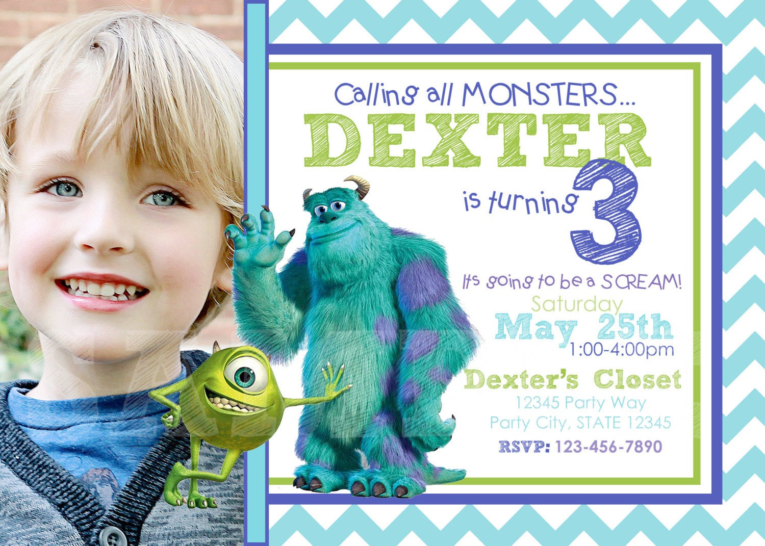 Best ideas about Monsters Inc Birthday Invitations
. Save or Pin Etsy Your place to and sell all things handmade Now.