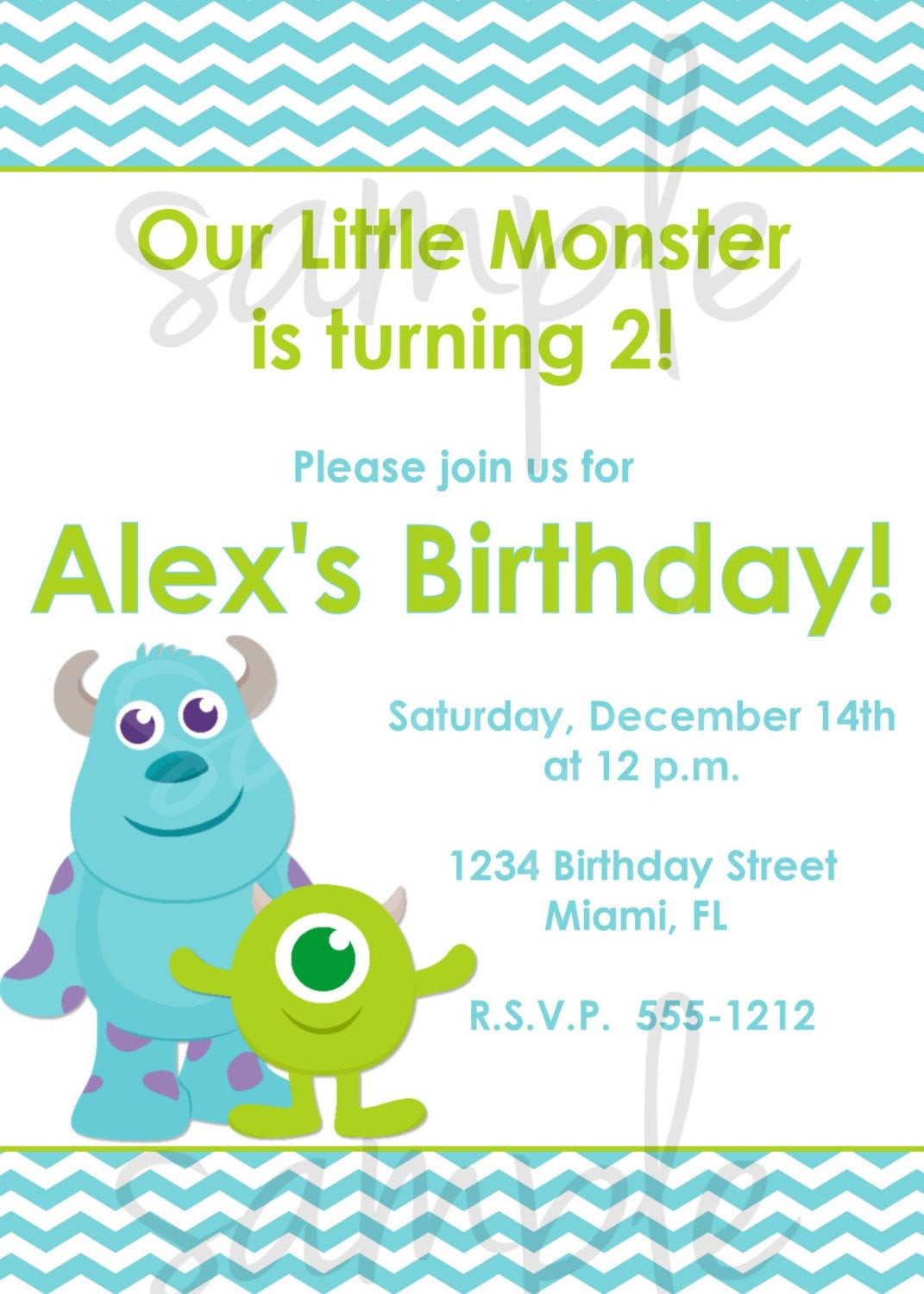 Best ideas about Monsters Inc Birthday Invitations
. Save or Pin Monster Inc Birthday Invitation Inspired monsters inc Now.