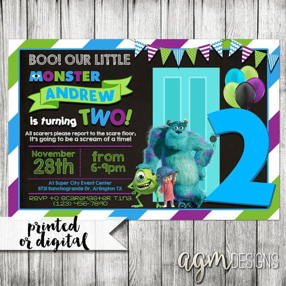 Best ideas about Monsters Inc Birthday Invitations
. Save or Pin 25 best ideas about Monsters inc invitations on Pinterest Now.