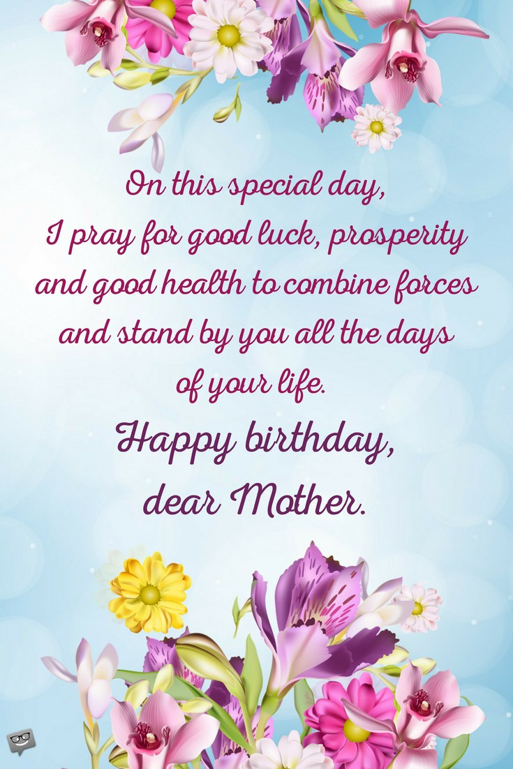 Best ideas about Mother Birthday Wish
. Save or Pin Birthday Prayers for Mothers Now.