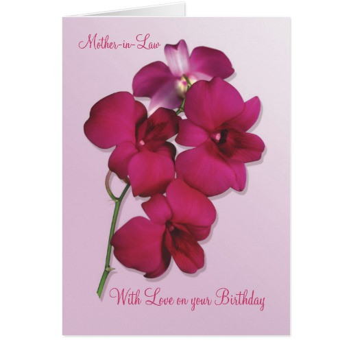Best ideas about Mother In Law Birthday Card
. Save or Pin Orchids Mother in Law Birthday Card Now.