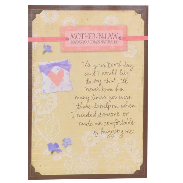 Best ideas about Mother In Law Birthday Card
. Save or Pin BIRTHDAY QUOTES FOR FUTURE MOTHER IN LAW image quotes at Now.