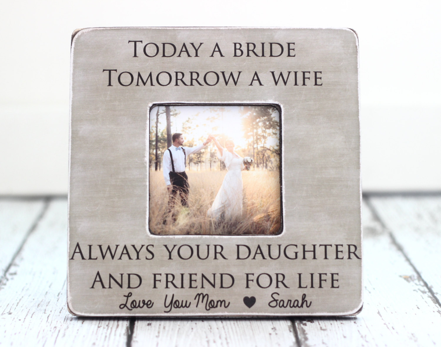 Best ideas about Mother To Daughter Wedding Gift Ideas
. Save or Pin Mom Mother Wedding Thank You Gift Today a Bride Tomorrow a Now.