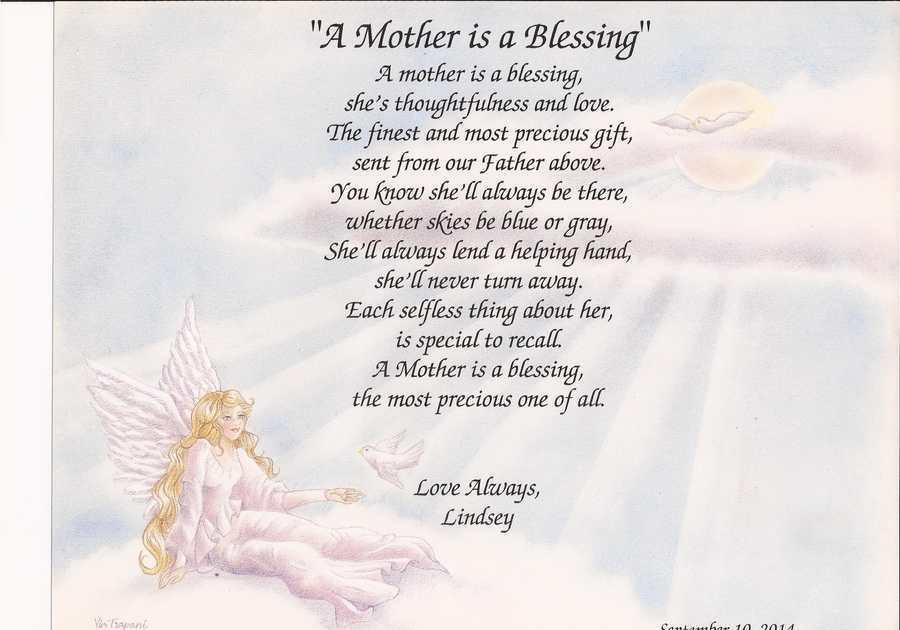 Best ideas about Mother's Birthday Gifts
. Save or Pin Personalized Poem for Mom "A Mother Is A Blessing" Mother Now.