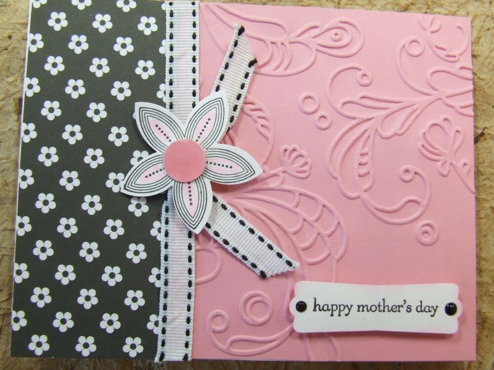 Best ideas about Mother'S Day Card DIY
. Save or Pin Handmade Mothers MOTHER S DAY Card EMBOSSED Using Stampin Now.