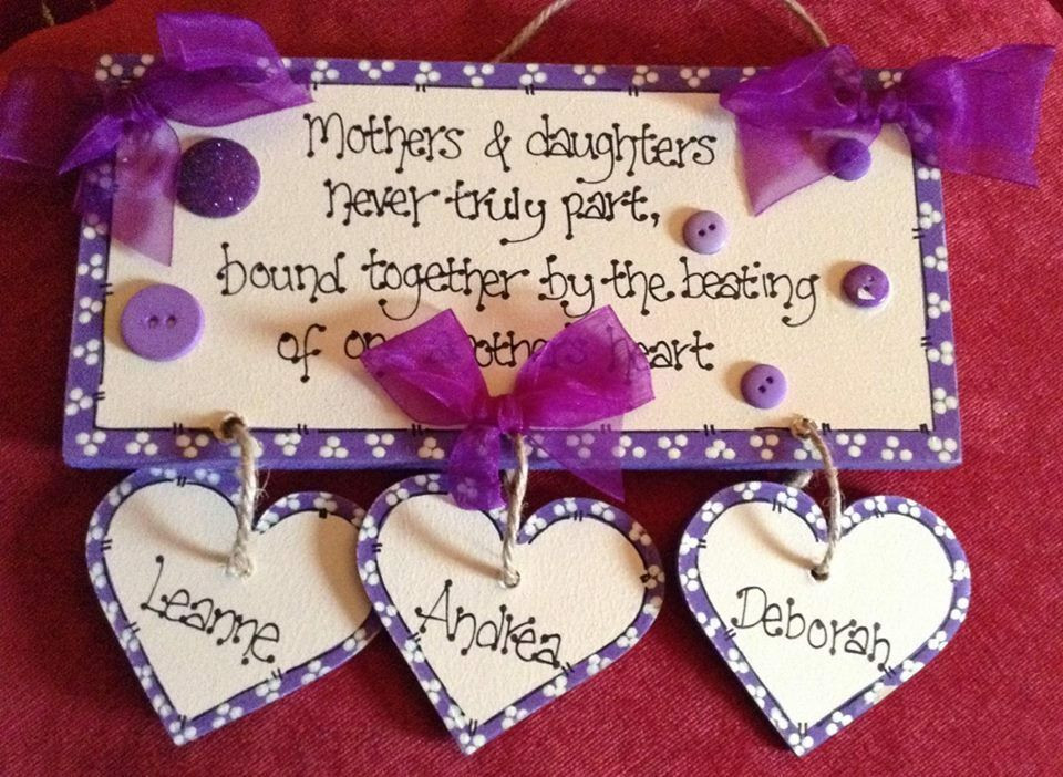 Best ideas about Mother'S Day Craft Ideas
. Save or Pin MOTHER S DAY GIFT Handmade wooden MOTHER & DAUGHTER Now.