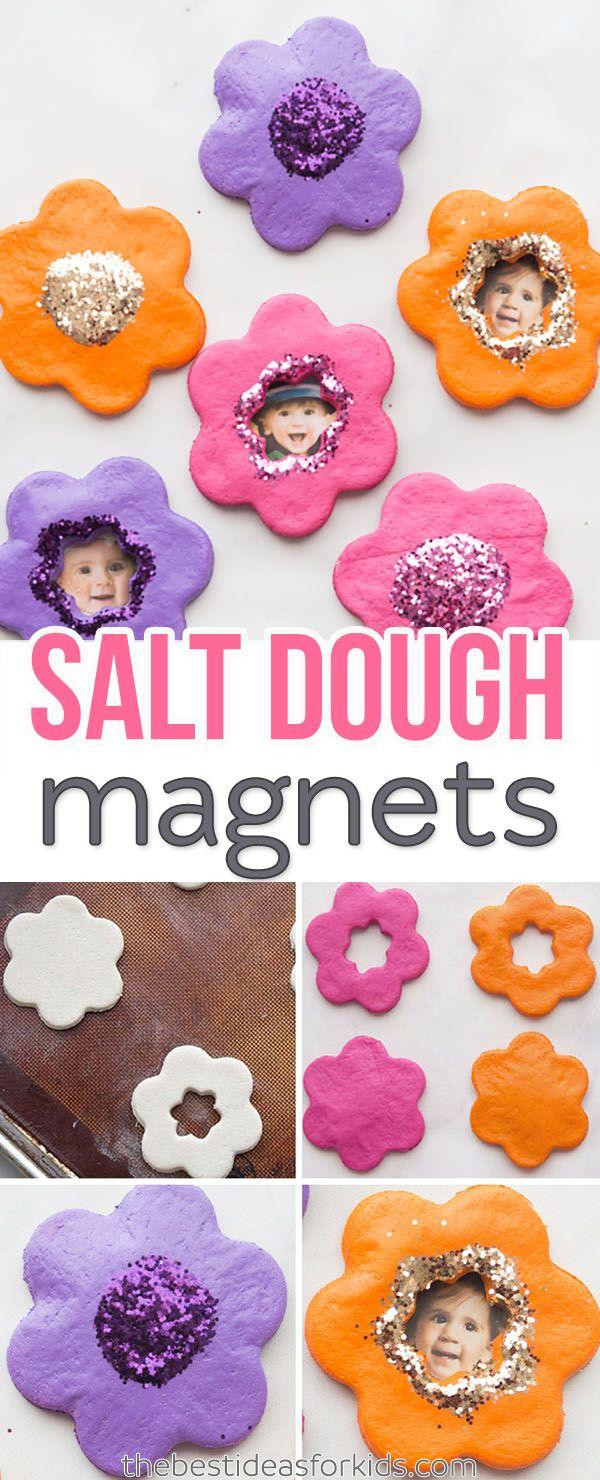 Best ideas about Mother'S Day DIY
. Save or Pin Salt dough flower magnets perfect ts for mom from Now.