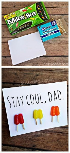 Best ideas about Mother'S Day Gift Card Ideas
. Save or Pin "Stay Cool" Popsicle Father s Day Card Idea Now.