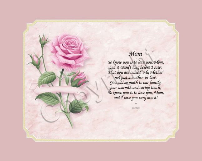 Best ideas about Mother'S Day Gift Ideas For Mother In Law
. Save or Pin Mother s Day Gift Poem Mother in Law Now.