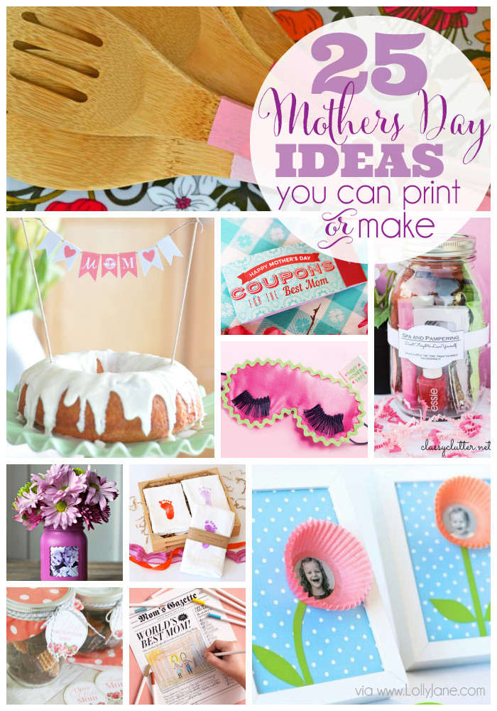 Best ideas about Mother'S Day Gift Ideas For Preschoolers
. Save or Pin 25 Mothers Day Ideas you can print or make Now.