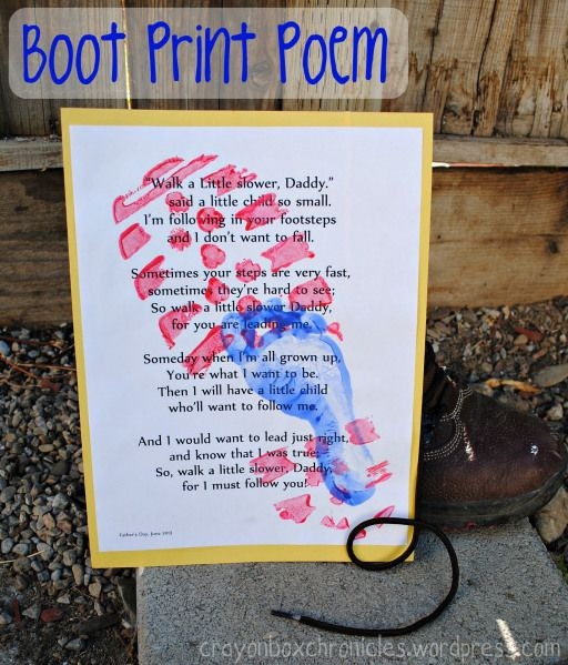Best ideas about Mother'S Day Gift Ideas From Son
. Save or Pin Boot Print Poem hand footprint ideas Now.