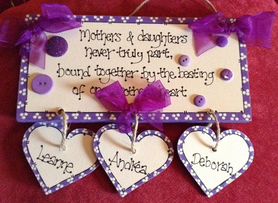 Best ideas about Mother'S Day Gifts DIY
. Save or Pin MOTHER S DAY GIFT Handmade wooden MOTHER & DAUGHTER Now.