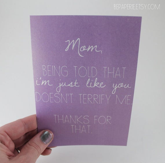 Best ideas about Mothers Birthday Card
. Save or Pin Mom Card Mother s Day Card Mom Birthday Card Funny Now.