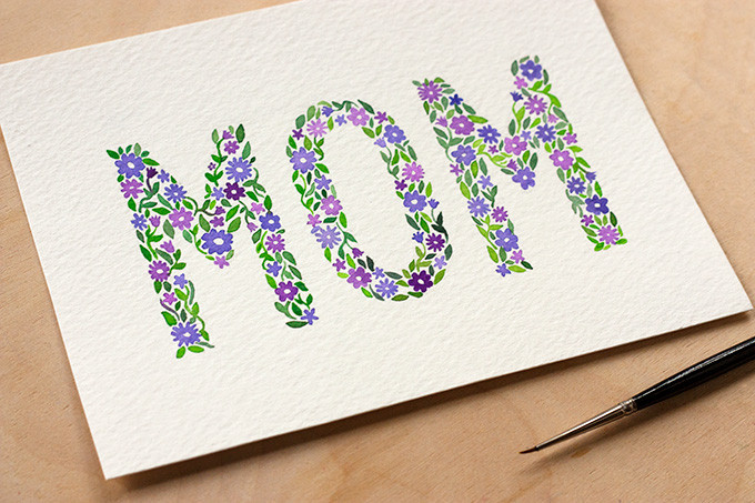 Best ideas about Mothers Day Cards DIY
. Save or Pin DIY Watercolor Mother s Day Card Free Printable Now.