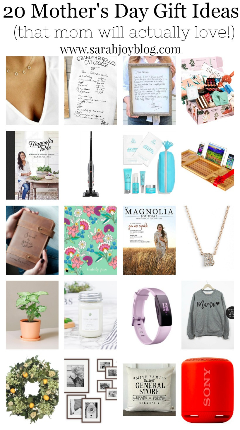 Best ideas about Mothers Day Gift Ideas 2019
. Save or Pin 20 Mother s Day Gift Ideas Sarah Joy Blog Now.