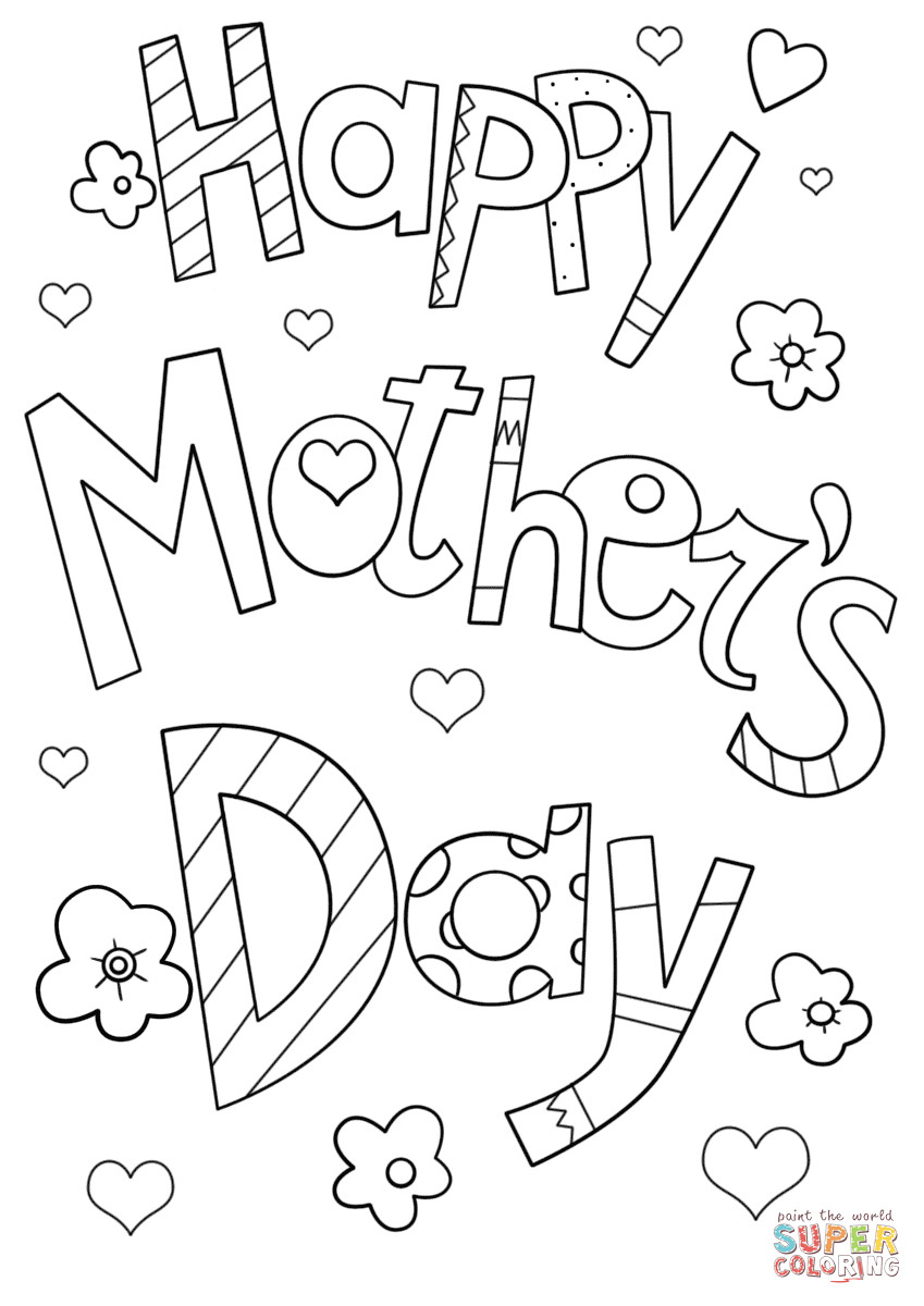 Best ideas about Mothersday Coloring Sheets For Girls
. Save or Pin Happy Mother s Day Doodle coloring page Now.