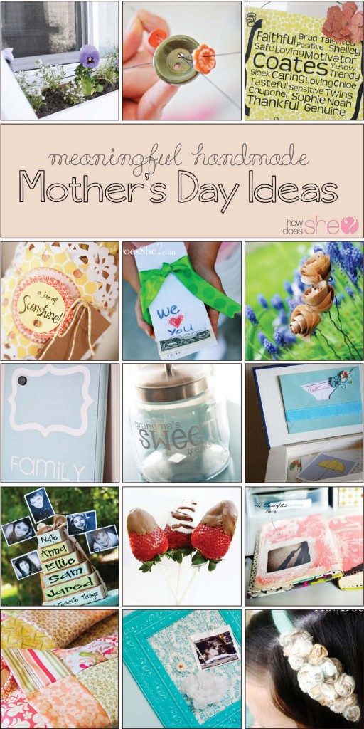 Best ideas about Mothersday Gift Ideas
. Save or Pin Meaningful Handmade Mother s Day Gift Ideas Now.