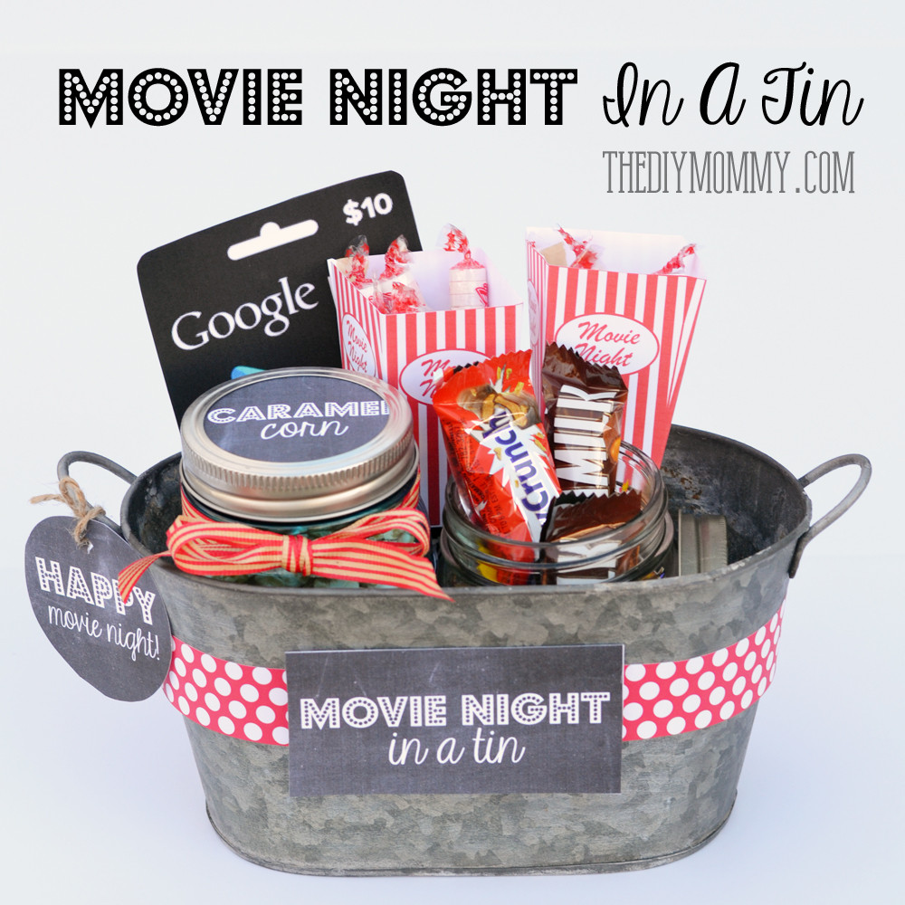 Best ideas about Movie Night Gift Baskets Ideas
. Save or Pin A Gift In a Tin Movie Night in a Tin Now.