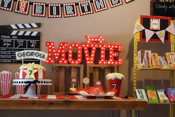 Best ideas about Movie Theater Birthday Party
. Save or Pin Kara s Party Ideas Movie Theatre Birthday Party Now.