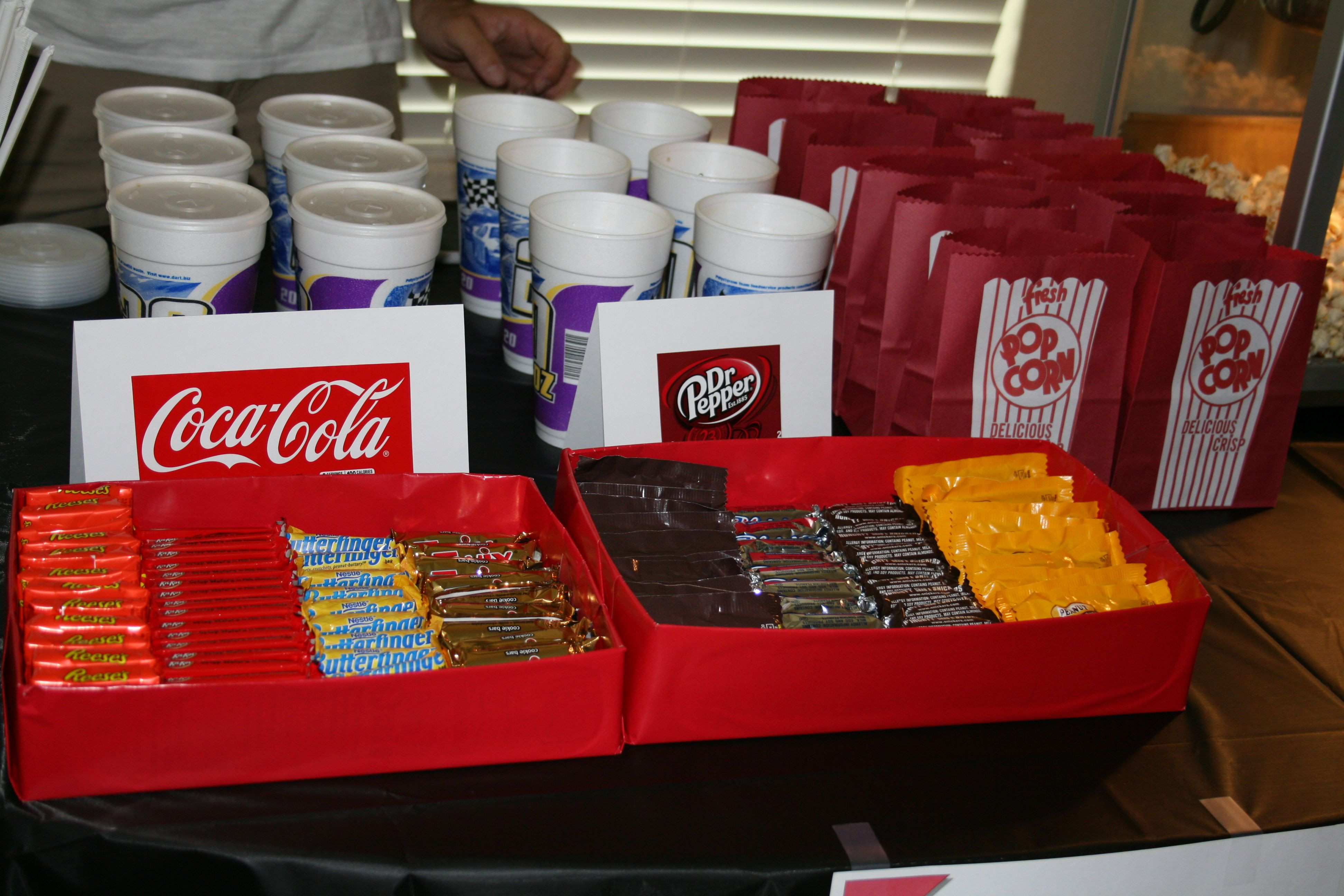 Best ideas about Movie Theater Birthday Party
. Save or Pin Movie Theater themed birthday party Concession stand we Now.