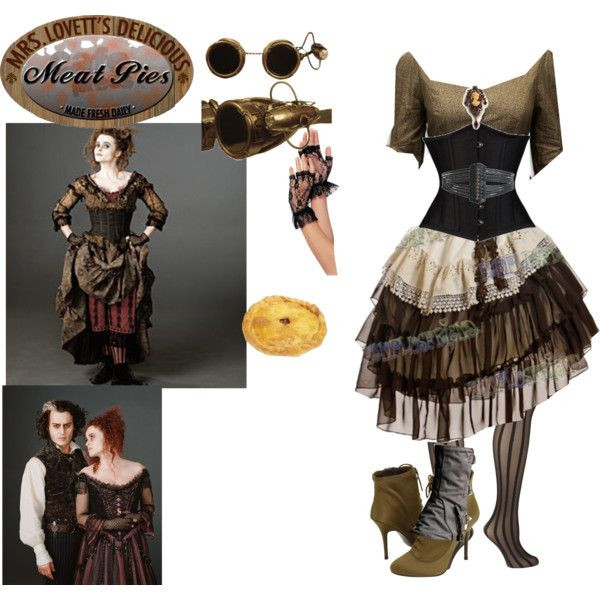 Best ideas about Mrs Lovett Costume DIY
. Save or Pin "Mrs lovett steampunk" by hachi13 on Polyvore Now.
