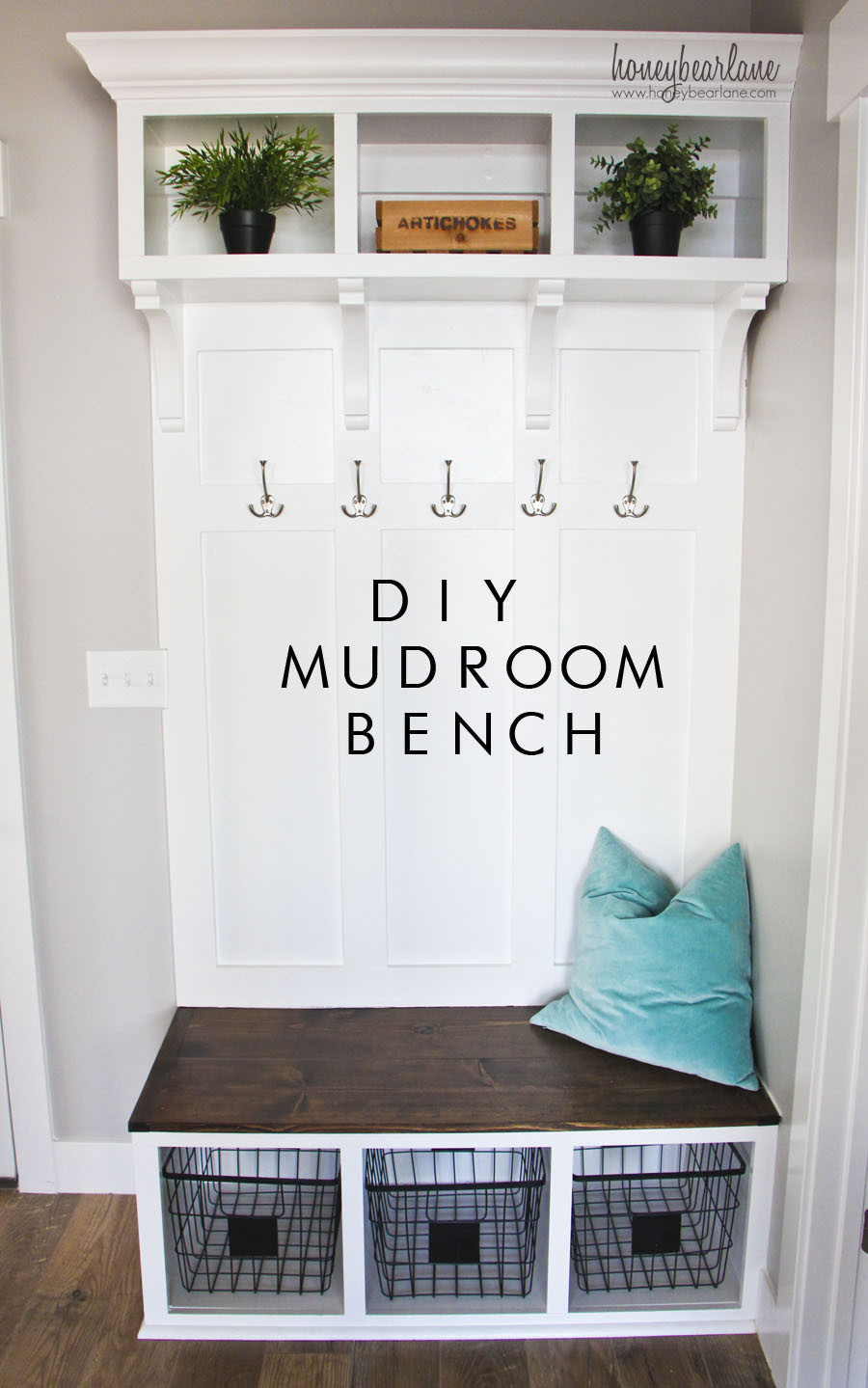 Best ideas about Mudroom Bench DIY
. Save or Pin DIY Mudroom Bench Part 2 HoneyBear Lane Now.