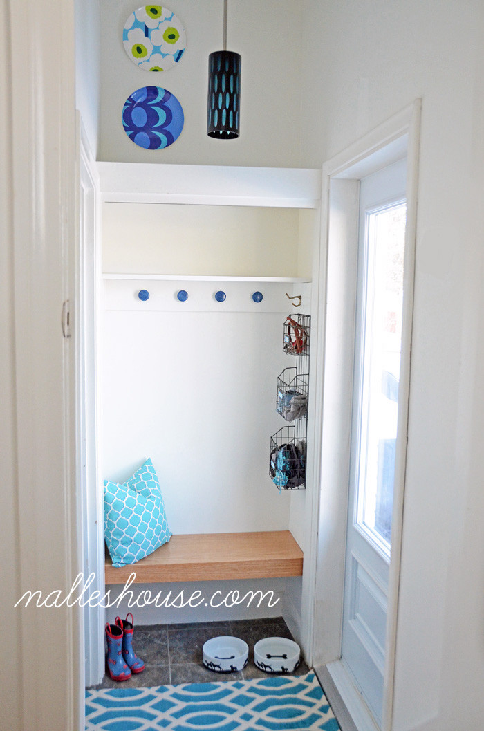 Best ideas about Mudroom Bench DIY
. Save or Pin Nalle s House Mini Mudroom Floating Bench Edition Now.