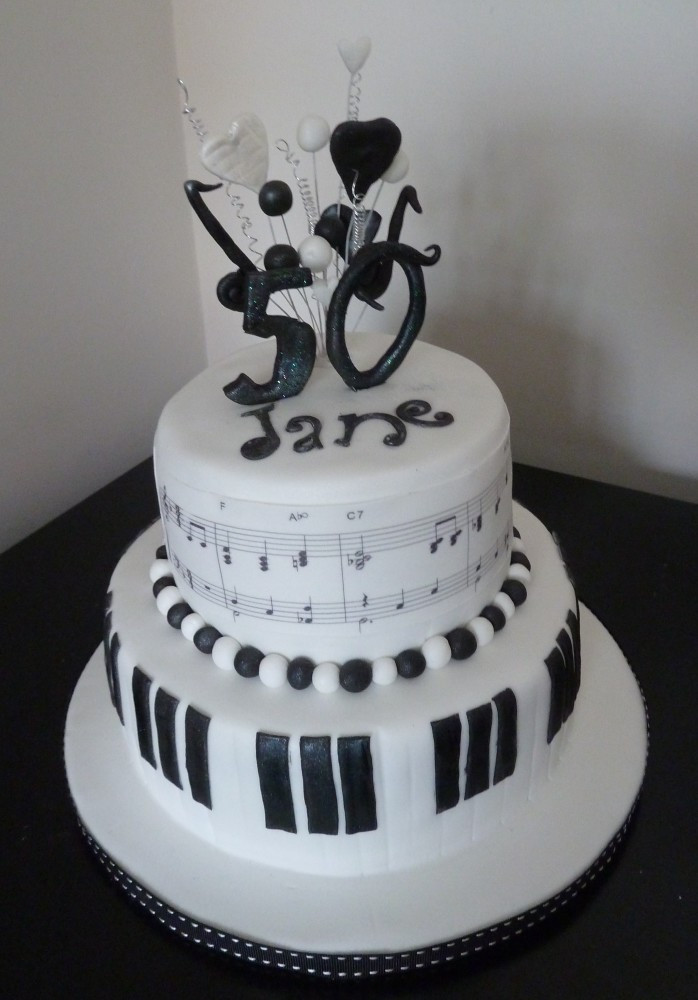 Best ideas about Music Birthday Cake
. Save or Pin Two Tier Musical Birthday Cake – Whitley cakes Now.